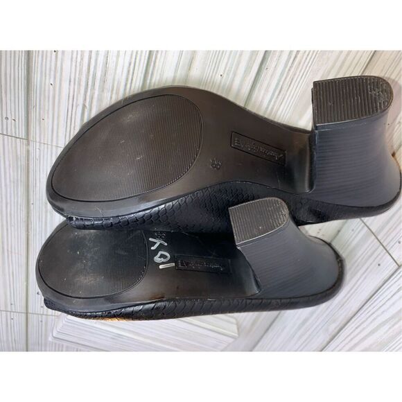 American Eagle Black Snakeskin Design Mules S: 8.5 - Picture 7 of 8